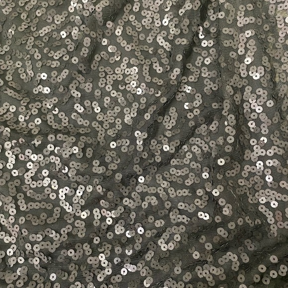 Jessica Simpson sequin one shoulder black dress - Picture 3 of 4
